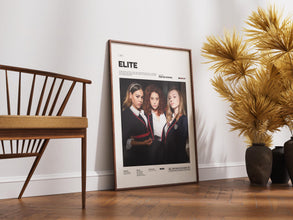 Elite Poster, Danna Paola and Ester Expósito Poster, Elite Series Print, Spanish Tv Show Poster, Movie Wall Decor Idea 4306171205