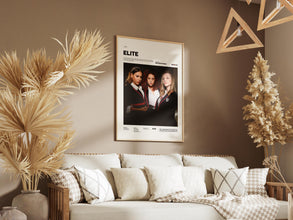 Elite Poster, Danna Paola and Ester Expósito Poster, Elite Series Print, Spanish Tv Show Poster, Movie Wall Decor Idea 4306171205