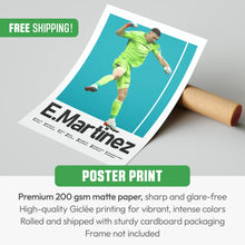 Emiliano Martinez Argentina Football Poster, Goalkeeper Legend Print, Sports Wall Art 1522166646
