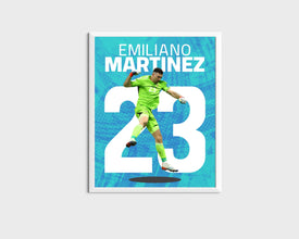 Emiliano Martinez Poster, Argentine Goalkeeper Print Sport Poster 1709049138