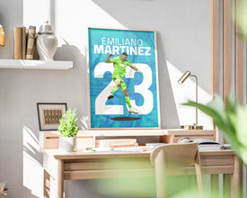 Emiliano Martinez Poster, Argentine Goalkeeper Print Sport Poster 1709049138