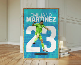 Emiliano Martinez Poster, Argentine Goalkeeper Print Sport Poster 1709049138