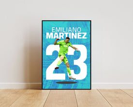 Emiliano Martinez Poster, Argentine Goalkeeper Print Sport Poster 1709049138