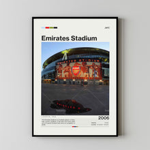 Emirates Stadium Poster, Arsenal FC Poster Print, Football Stadium Poster, Premier League Soccer Art