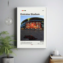 Emirates Stadium Poster, Arsenal FC Poster Print, Football Stadium Poster, Premier League Soccer Art