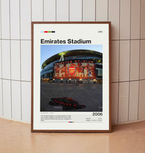Emirates Stadium Poster, Arsenal FC Poster Print, Football Stadium Poster, Premier League Soccer Art