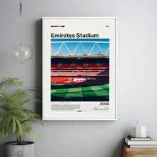 Emirates Stadium Poster, Arsenal FC Poster Print, Football Stadium Poster, Premier League Soccer Art1t