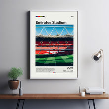 Emirates Stadium Poster, Arsenal FC Poster Print, Football Stadium Poster, Premier League Soccer Art1t