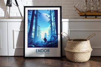 Endor National Park Poster Star Wars Travel Art Print 1792595335