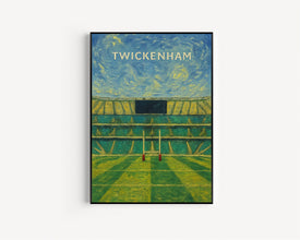 England Twickenham Stadium Illustration - Contemporary Art Print - FRAMED or UNFRAMED - Best Gift for Rugby Fans - Customised Option (2)