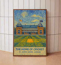 England & Middlesex Cricket, Lords Ground Contemporary Poster Print, Framed or Unframed