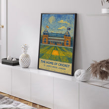 England & Middlesex Cricket, Lords Ground Contemporary Poster Print, Framed or Unframed