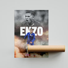 Enzo Fernandez Football Poster Chelsea Football Art Print 4397960592