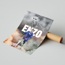 Enzo Fernandez Football Poster Chelsea Football Art Print 4397960592