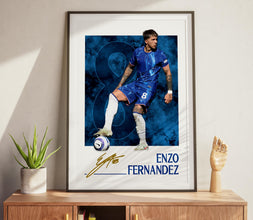 Enzo Fernandez Poster Chelsea Football Print, Soccer Poster 4403236655