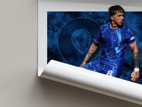 Enzo Fernandez Poster Chelsea Football Print, Soccer Poster 4403236655