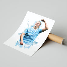 Erling Haaland - 20232024 - Home Kit - Poster - Print 1575994263
