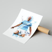 Erling Haaland - 20252026 - Home Kit - Poster - Print 4376080366