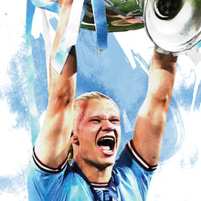 Erling Haaland - Champions League - Poster - Print 1501265615