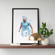 Erling Haaland Football Art Print Vibrant  Poster (PDF) 1397110722