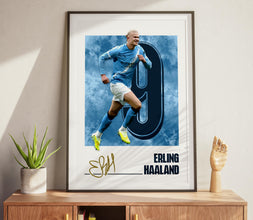 Erling Haaland Poster Manchester Football Poster, Modern Sports Design 4392523664