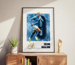 Erling Haaland Poster Manchester Football Poster, Modern Sports Design 4392523664