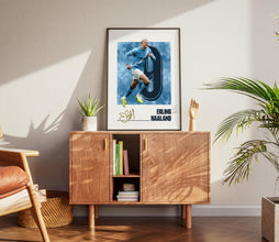 Erling Haaland Poster Manchester Football Poster, Modern Sports Design 4392523664