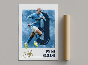 Erling Haaland Poster Manchester Football Poster, Modern Sports Design 4392523664