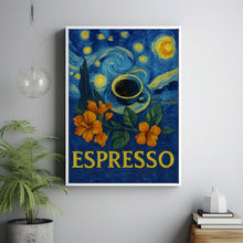 Espresso Coffee Print, Retro Vintage Kitchen Poster, Italian Coffee Art, Aesthetic Coffee Poster, Coffee Cup On Table, Cafe Art, 70s 80s 90s