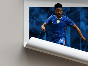 Estevao Football Poster  Chelsea Football Art Print for Fans 4403239607
