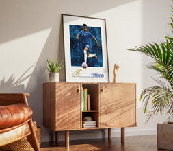 Estevao Football Poster  Chelsea Football Art Print for Fans 4403239607