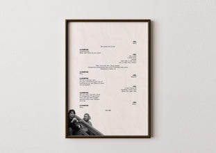 Eternal Sunshine Movie Script Poster Final Scene, Retro Wall Art 4300303148