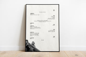 Eternal Sunshine Movie Script Poster Final Scene, Retro Wall Art 4300303148