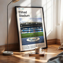 Etihad Stadium Football Poster Manchester City Football Art Print 4397962304