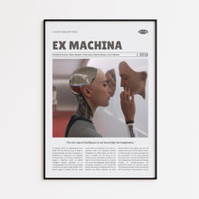 Ex Machina, Alex Garland, Retro Movie Poster, Custom Movie Poster Print 4421172580