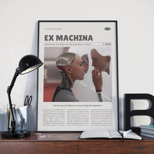 Ex Machina, Alex Garland, Retro Movie Poster, Custom Movie Poster Print 4421172580