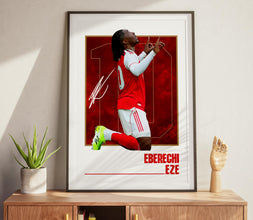 Eze Football Poster North London Modern Fan Art Print 4384296633