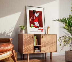Eze Football Poster North London Modern Fan Art Print 4384296633