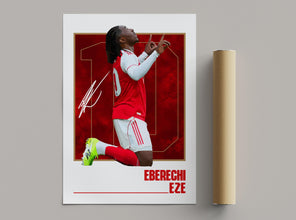 Eze Football Poster North London Modern Fan Art Print 4384296633
