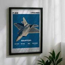 F-22 Raptor Retro Aviation Poster Lockheed Martin Fighter Jet (PNG Digital Download) 4365601778