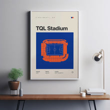 FC Cincinnati Poster, TQL Stadium Print, Mid Century Modern Soccer Poster, Football Bed-72CIKV
