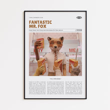 Fantastic Mr. Fox, Wes Anderson, Retro Movie Poster, Custom Movie Poster Print 4421173912