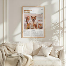 Fantastic Mr. Fox, Wes Anderson, Retro Movie Poster, Custom Movie Poster Print 4421173912