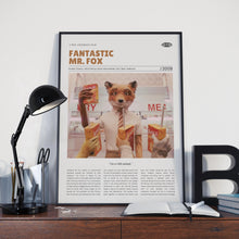 Fantastic Mr. Fox, Wes Anderson, Retro Movie Poster, Custom Movie Poster Print 4421173912