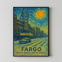 Fargo Poster Print, Fargo Travel Poster, Fargo Minimalistic Wall Art, Fargo, North Dakota, United States