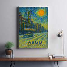 Fargo Poster Print, Fargo Travel Poster, Fargo Minimalistic Wall Art, Fargo, North Dakota, United States