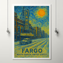 Fargo Poster Print, Fargo Travel Poster, Fargo Minimalistic Wall Art, Fargo, North Dakota, United States
