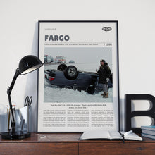 Fargo, Coen's, Retro Movie Poster, Custom Movie Poster 4421172268
