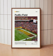 FedEx Field Poster, Washington Commanders Poster Print, NFL Stadium Poster, Football Fan Gift Print