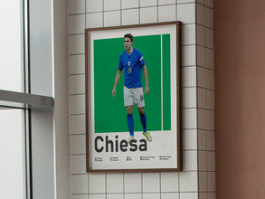 Federico Chiesa Poster, Italian Football Print Sport Poster 1567875182